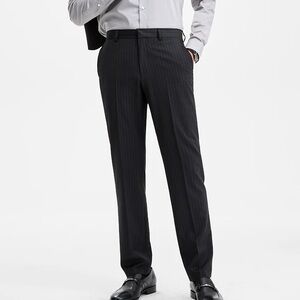 HUGO Black Pinstripe Dress Pants 36R